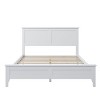 NicBex Modern White/Gray Platform Bed Frame with Headboard,Solid Wood Full/Queen/King Bed Frame with Slat Support,No Box Spring Required,Easy Assembly - 4 of 4