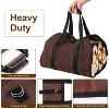 iMountek Firewood Carrier Bag with Handle Wear-Resistant Fireplace Logs Holder Side Opening For Indoor Fireplace Outdoor Camping Coffee  Color - 3 of 4