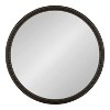 24" x 24" Astele Round Framed Mirror Black - Kate & Laurel All Things Decor: Modern Style, Wall Mounted, Includes Hardware - image 2 of 4