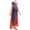 LA LEELA Women's Open Front Summer Swim Suit Vacation Beachwear Long Bathing Suit Duster Cardigan Swimwear Coverups Casual Beach - 2 of 4