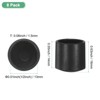 Unique Bargains Non-Slip Chair Leg Caps Floor Protectors for Folding Chairs Black - 3 of 4
