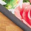 Collections Etc Beautiful Hummingbird Floral Shaped Skid-Resistant Accent Rug green - 3 of 3