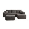 XIZZI Modular Sectional Sofa Couch, L/U-Shape Upholstered Couch, Modern Minimalist Couches for Living Room, Free Combination Deep Seat Corner Couch - 2 of 4