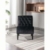 NicBex Velvet Accent Chair with Wooden Legs,Modern Armless Chair,Leisure Chair for Bedroom,Reading Room - 2 of 4