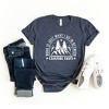 Simply Sage Market Women's Work Between Camping Trips Short Sleeve Graphic Tee - 3 of 4