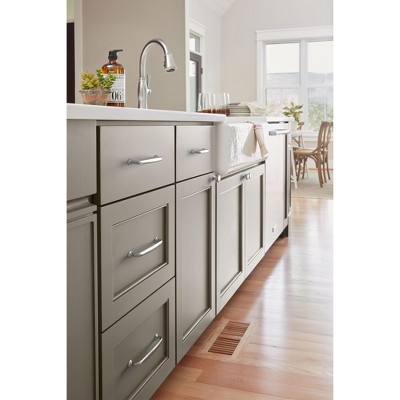 Polished Chrome Traditional Cabinet Drawer Pull with Mounting Hardware