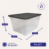 Homz Plastic Multipurpose Stackable Storage Container Bins with Secure Latching Lid for Home and Office Organization - 4 of 4
