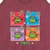 Women's - Teenage Mutant Ninja Turtles - Character Grid Graphic Racerback Tank - 2 of 4
