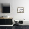 Stupell Industries Relaxing Dolphins Swimming Bathtub Nautical Starfish Black Floater Framed Canvas Wall Art - 2 of 4