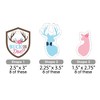 Big Dot of Happiness Buck or Doe - DIY Shaped Hunting Gender Reveal Party Cut-Outs - 24 Count - 2 of 4