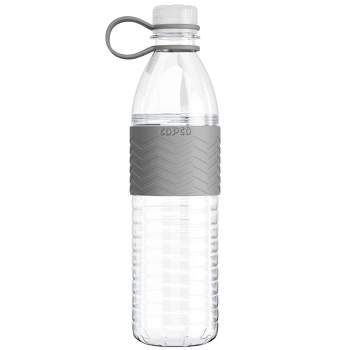 JoyJolt 20 oz. Turquoise Glass Water Bottle with Carry Strap and Non Slip  Silicone Sleeve JW10509 - The Home Depot