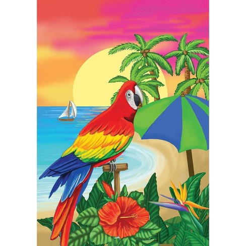 Briarwood Lane Garden Flag 18x12.5 For Outdoor Paradise Parrot Summer Garden Flag Flag For Summer Garden Flag Flags For Outside - image 1 of 4