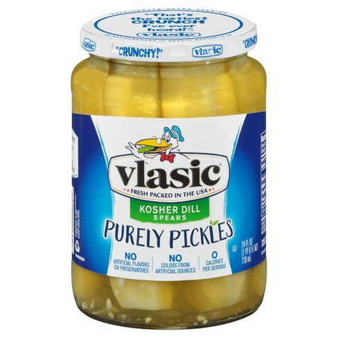 Vlasic® Purely Pickles Kosher Dill Spears - 24 Fl Oz : Target