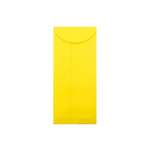 JAM Paper #12 Policy Business Colored Envelopes 4.75 x 11 Yellow Recycled 3156400 - 1 of 2