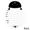 Big Dot of Happiness Happy Little Ladybug - Shaped Fill-in Invitations - Baby Shower or Birthday Party Invitation Cards with Envelopes - Set of 12 - 3 of 4