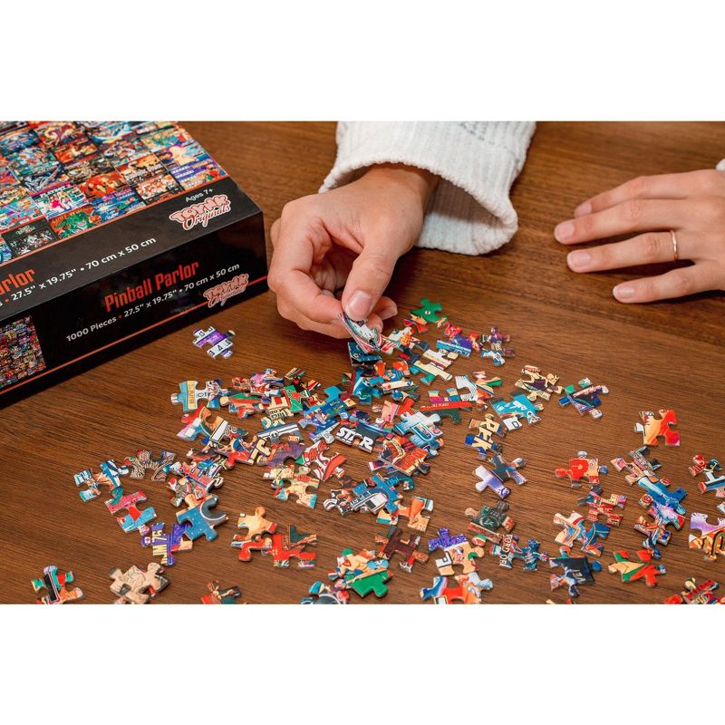 Toynk Pinball Parlor Retro Arcade Puzzle | 1000 Piece Jigsaw Puzzle, 5 of 8