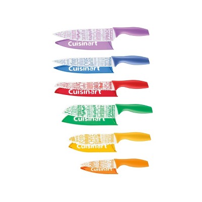 Cuisinart Advantage 12pc Non-Stick Coated Color Knife Set with Blade Guards - C55-12PR3