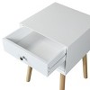 KTMBDW Nightstand with 2 Drawers,Modern Bedside Table with Metal Handles and Solid Wood Legs,Mid Century End Table for Living Room,Bedroom - 4 of 4