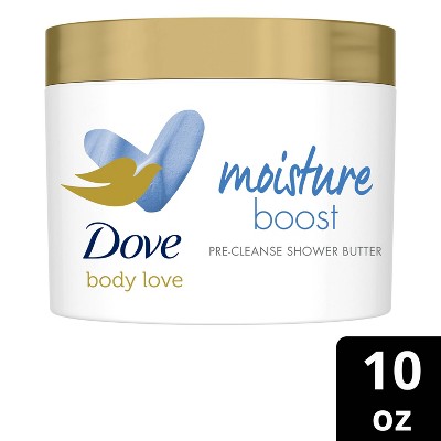 Dove Beauty Body Love Hyaluronic Serum + Moringa Oil Moisture Boost Pre-Cleanse Shower Butter - 10oz