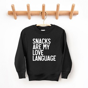 The Juniper Shop Snacks Are My Love Language Youth Graphic Sweatshirt - 1 of 2