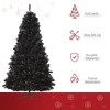 Whisen 7FT Artificial Christmas Tree Unlit Douglas Fir with Realistic Branches and 1346 Tips - Black - 4 of 4