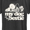 Women's - Peanuts - My Dog Is My Bestie Short Sleeve Graphic T-Shirt - 2 of 4