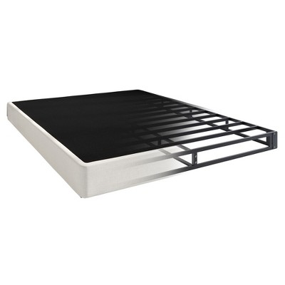 Twin Black and White Metal Box Spring