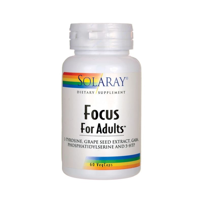 Solaray Dietary Supplements Focus for Adults Capsule 60ct, 1 of 4