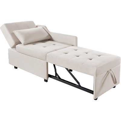 AMERLIFE 3-in-1 Sleeper Sofa Chair with Adjustable Backrest, Foldable Loveseat, Recliner