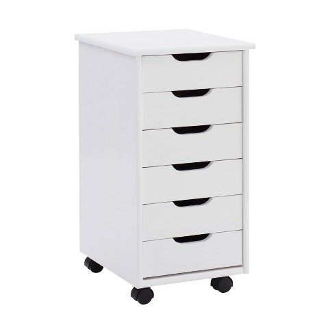 Studio Designs Gift Wrap/Craft Supply Storage Cart In White