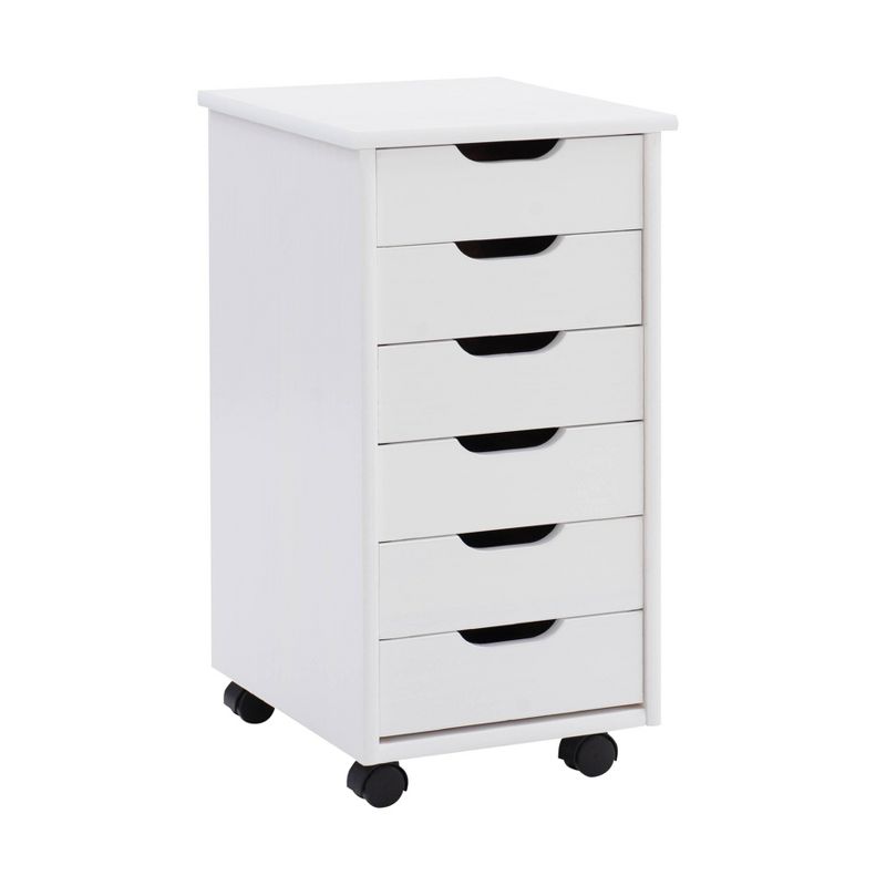 Cary 6 Drawer Rolling Storage Cart - Linon, 1 of 23