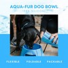 Silipint: Aqua-Fur Silicone 18oz Dog Bowl, Colapsible/Foldable, Hippie Hops - 4 of 4