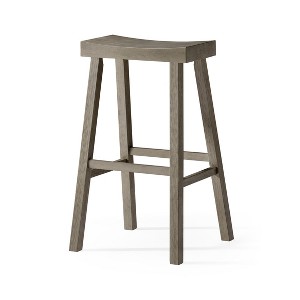 Maven Lane Vincent Backless Wooden Bar Stool 31" - 1 of 4