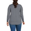 Lands' End Women's Plus Size Long Sleeve Power Performance Scoop Neck Curved Hem Tunic Tee - 2 of 4
