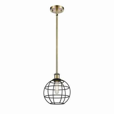 Lake Placid - 1 Light Stem Hung Pendant In Industrial Style-10.25 Inches Tall and 8 Inches Wide