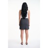 Lafidi Women's High-Rise Mini Skirt – A-Line Tailored Fit with Back Zipper, Fully Lined Woven Fabric - 3 of 4