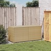 Garden Storage Box ,PE rattan, powder-coated steel Medium vidaXL - 3 of 4