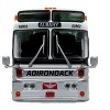 1969 Eagle Model 05 Coach Bus "Adirondack Trailways" White and Red Limited Edition 1/87 (HO) Diecast Model by Iconic Replicas - 4 of 4