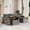 vidaXL Garden Sofa Set Grey - 2 of 4
