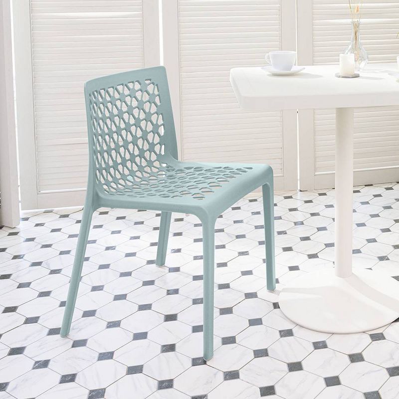 2pc Milan Stackable Dining Chairs - Lagoon, 6 of 10