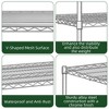 NicBex 72"H 5 Tier Heavy Duty Storage Shelves with Wheel,Adjustabl Kitchen Shelving Unit,Pantry Organizer Rack for Garage Closet Laundry,Silver - 4 of 4