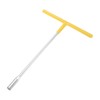 Unique Bargains Motorcycle Bicycle Car Repair Hex High Carbon Steel T-Handle Metric Socket Wrench Yellow - 3 of 4