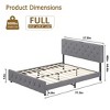 Upholstered Platform Bed Frame with USB Ports - 2 of 4