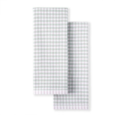 Check Cotton Kitchen Towel 2pc Set - Martha Stewart