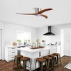 Chic Crate 52" Flush Mount Ceiling Fan with Light & Remote, Solid Wood Blades, Reversible Quiet Motor, 6-Speed - 3 of 4