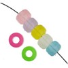 John Bead 1000pcs 9mm Plastic Crow Beads Assorted Glow-in-The-Dark Pony Bead - 2 of 3