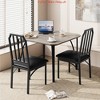 3/5-Piece Modern Dining Set, Space Saving Dinette for Kitchen, Dining Room, Small Space Square Table w/2/4 Chairs Kitchen Table - 2 of 4