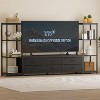 TV Stand for Living Room Entertainment Center with 6 Fabric Dressers,for TV Up to 75 Inches - 4 of 4