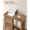 VASAGLE Lateral File Cabinet, Filing Cabinet with 2 Drawers, Printer Stand, 2 Open Compartments - 4 of 4