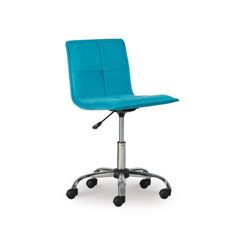 Bristol Office Chair Blue Linon Target, Turquoise Armless Task Chair